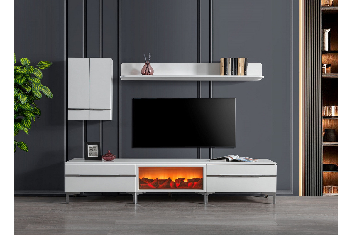 MELİS TV ÜNİTESİ (ŞÖMİNELİ)